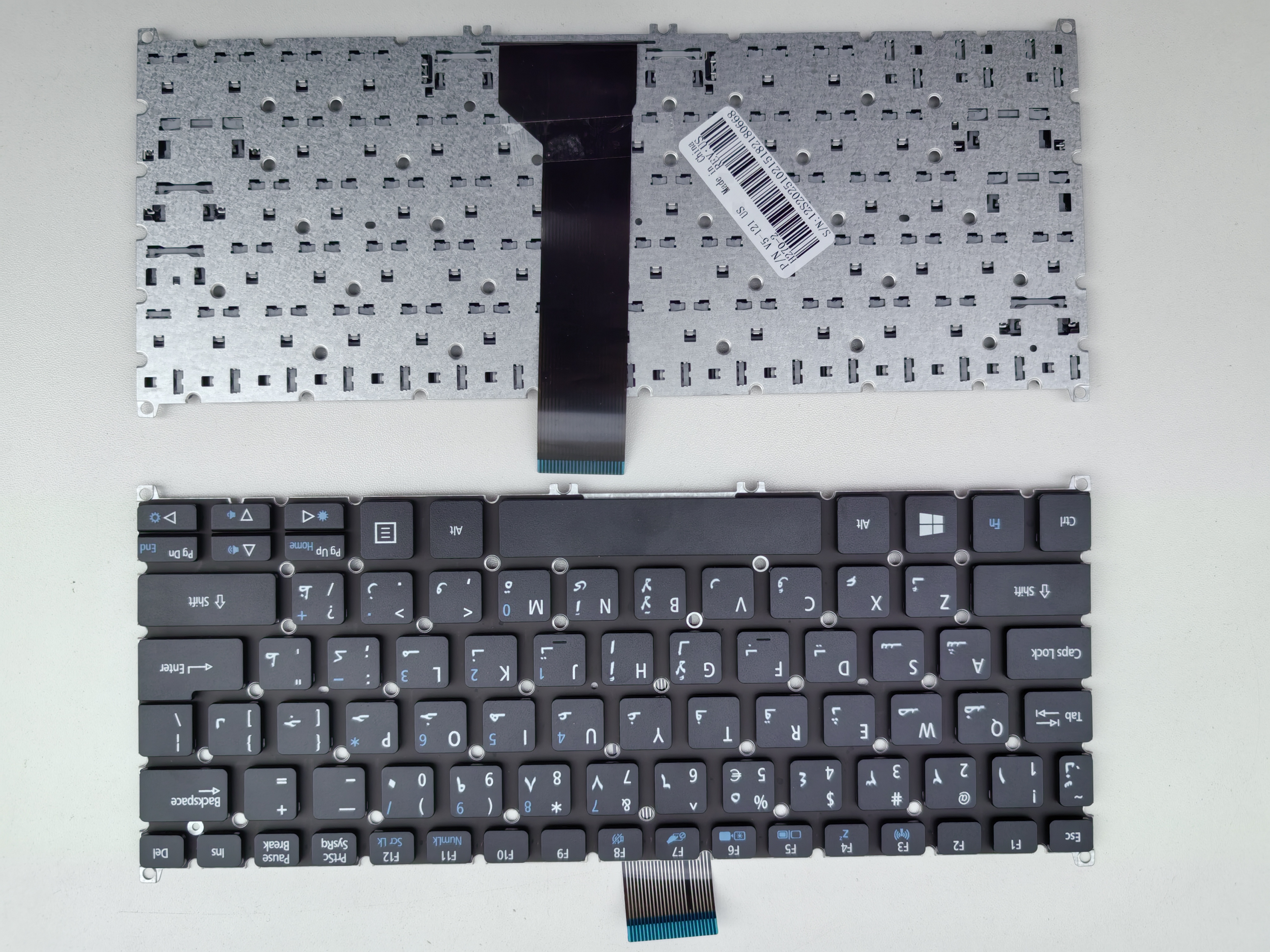 Picture of New Replacement Laptop Keyboard For ACER V5-122 BLACK (OEM) AR Layout